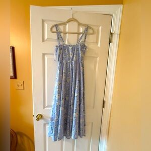 Floral Blue Maxi Dress